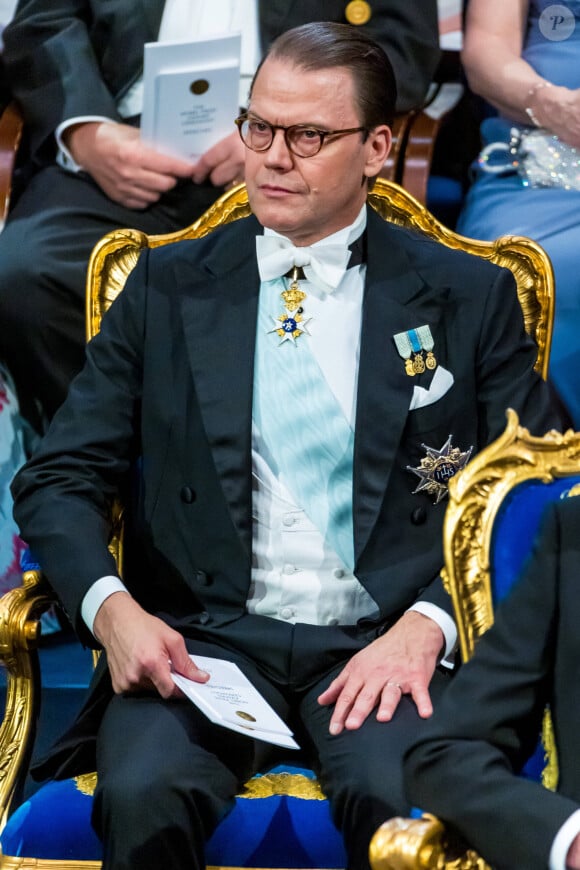 Le prince Daniel - La famille royale de Suède lors de la cérémonie de remise du prix Nobel à Stockholm. Le 10 décembre 2023
