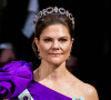 La princesse Victoria avait opté pour une robe violette très chic
La princesse Victoria - La famille royale de Suède lors de la cérémonie de remise du prix Nobel à Stockholm. Le 10 décembre 2023