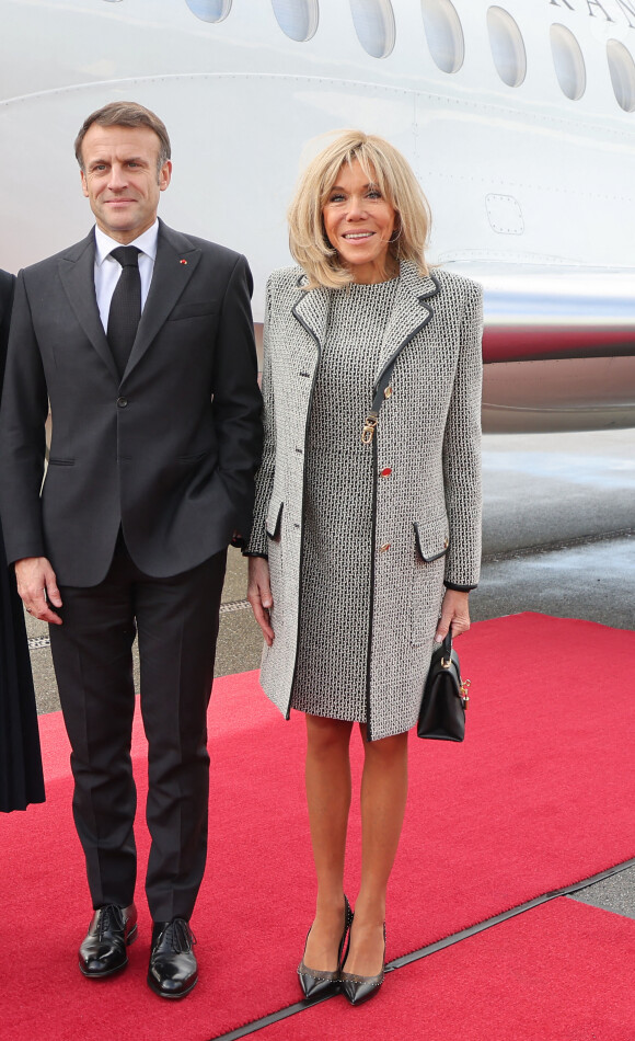 Accueil du président de la République française Emmanuel Macron et de la première dame Brigitte Macron par Alain Berset, Président de la Confédération suisse, et sa femme Muriel Zeender Berset à Berne (Suisse), le 15 novembre 2023. Cette visite d'Etat (15 - 16 novembre 2023) mettra à l'honneur la densité de la relation bilatérale franco-suisse. © Dominique Jacovides / Bestimage 