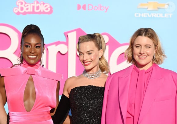 La réalisatrice américaine de 40 ans a marqué l'année 2023
 
Issa Rae, Margot Robbie et Greta Gerwig à la première du film "Barbie" à Los Angeles, le 9 juillet 2023.