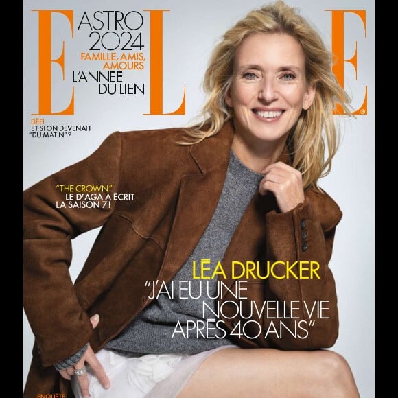 Léa Drucker en couverture du magazine "ELLE".