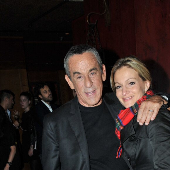 Exclusif - Thierry Ardisson et sa femme Audrey Crespo-Mara - Cocktail pour le film "Un début prometteur" au Buddha-Bar à Paris, le 24 septembre 2015. 