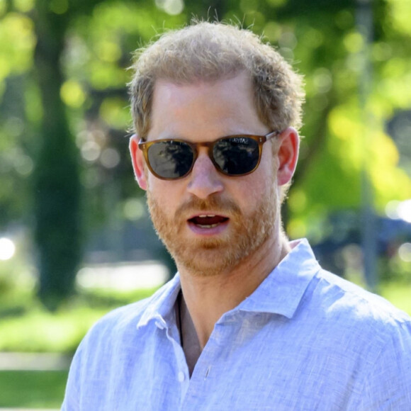 Le prince Harry, duc de Sussex et Meghan Markle, duchesse de Sussex, aux Invictus Games 2023 à Dusseldorf, le 15 septembre 2023.