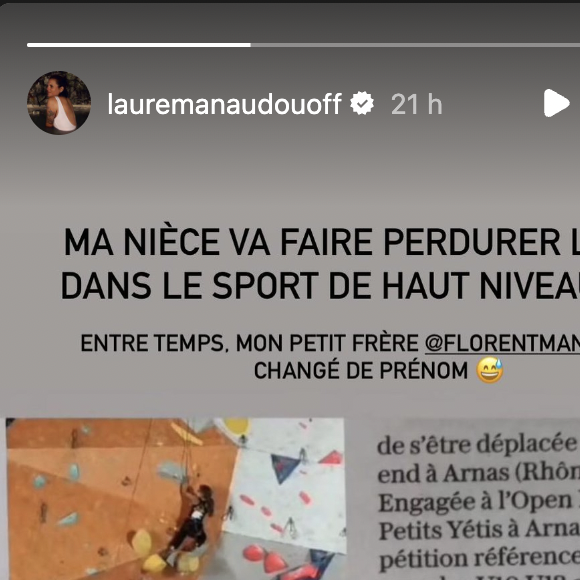 Laure Manaudou félicite sa nièce Rose et se moque d'une bourde sur son frère Florent