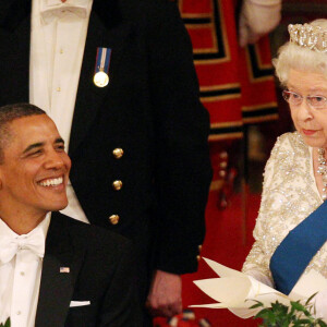 La reine Elisabeth II d'Angleterre et Barack Obama - 24 mai 2011, banquet d'état à Buckingham