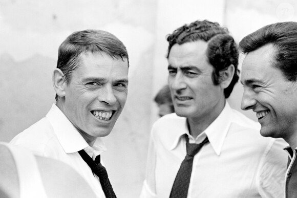 Archives - Jacques Brel et Charley Marouani sur le tournage du film "Les risques du métier". En 1967 © Bernard Leguay via Bestimage