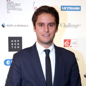 Gabriel Attal (Ministre de l'éducation) - 10ème édition du Prix de la Femme d'Influence au musée de l'homme à Paris le 5 décembre 2023. © Bertrand Rindoff / Bestimage