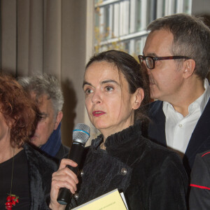 Amélie Nothomb lors de la remise du prix littéraire "Prix Décembre 2019" à Claudie Hunziger pour son livre "Les grands cerfs" (Ed.Grasset) à la brasserie de l'hôtel Lutetia. Paris, le 7 novembre 2019.