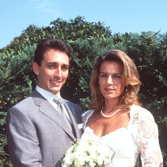Mariage de la princesse Stéphanie de Monaco et de Daniel Ducruet le 3 juillet 1995