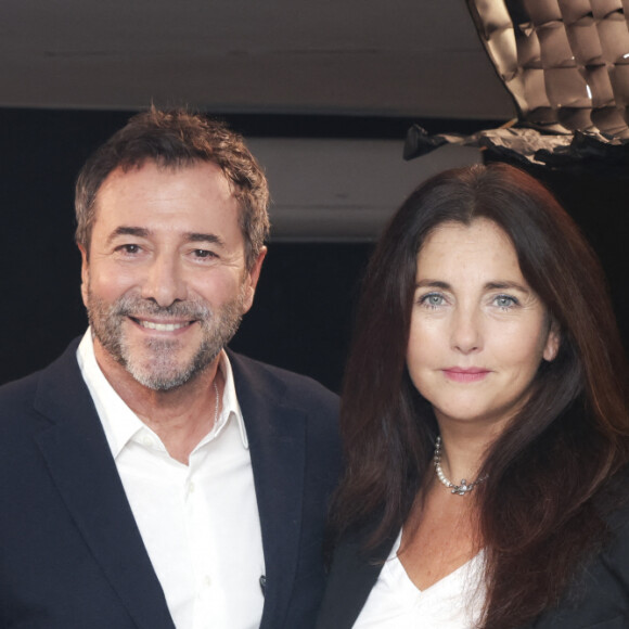 Exclusif - Bernard Montiel, Cristiana Reali - Enregistrement de l'émission "Olympiascope", présentée par B.Montiel, et diffusée le 27 octobre sur Olympia TV, une chaîne du groupe Canal+ et en replay sur myCANAL. Le 28 septembre 2023 © Jack Tribeca / Bestimage 