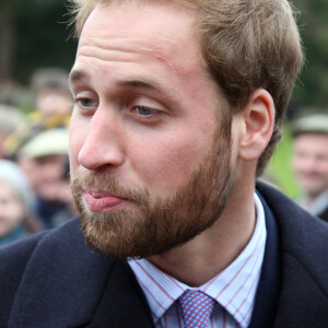 Prince William - Les membres de la famille royale lors de la traditionnelle messe de Noël à Sandringham le 25 décembre 2008