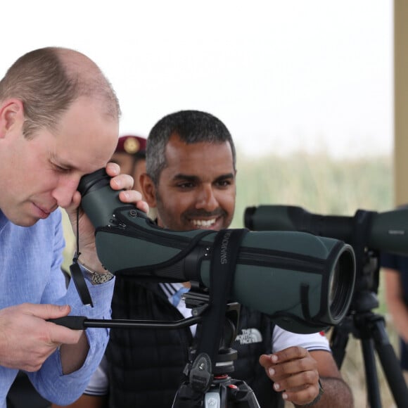 Le prince William, duc de Cambridge - Dans le cadre de sa tournée au Koweït et à Oman, le duc de Cambridge visite la réserve naturelle de Jahra à Koweït pour en savoir plus sur les projets du pays en matière de protection de l'environnement et des défis environnementaux. Koweït le 2 décembre 2019.