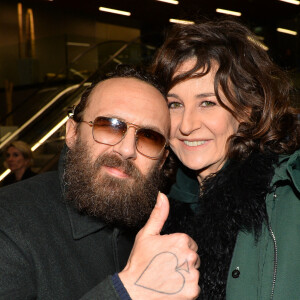 Valérie Lemercier et son compagnon Mathias Kiss - Concert du groupe Suprême NTM à l'AccorHotels Arena à Paris, les 8, 9 et 10 mars 2018. © Veeren/Bestimage