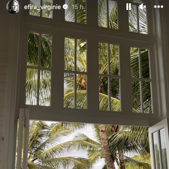 Sur Instagram, l'actrice du film 20 ans d'écart a d'ailleurs partagé des clichés de son séjour digne d'un véritable rêve. 
Virginie Efira, Story Instagram