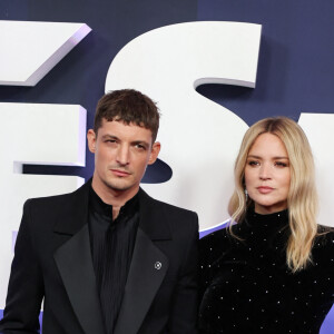 Virginie Efira et son compagnon Niels Schneider au photocall de la 48ème cérémonie des César à l'Olympia à Paris le 24 février 2023 © Dominique Jacovides / Olivier Borde / Bestimage 