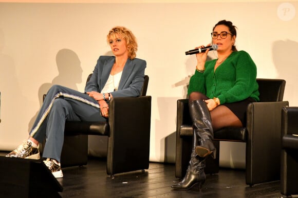 Sara Mortensen et Lola Dewaere (présentation de la série Astrid et Raphaëlle) lors de la 5ème édition de Canneseries, le festival international des séries de Cannes le 2 avril 2022. © Bruno Bebert / Bestimage 