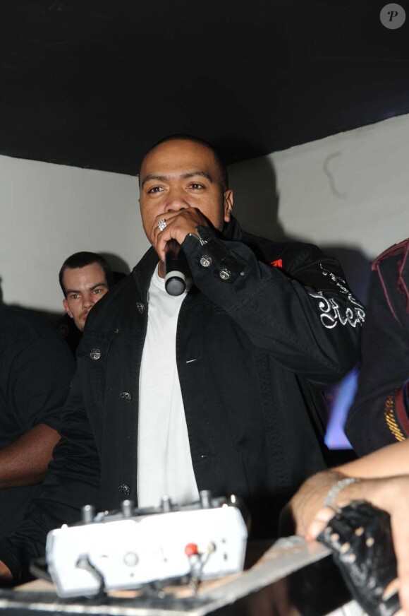Timbaland fête ses 39 ans au Palais Maillot, à Paris, le 12 mars 2010 !