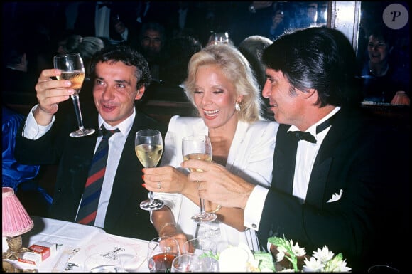 Michel Sardou, Sylvie Vartn et Tony Scotti, en 1984