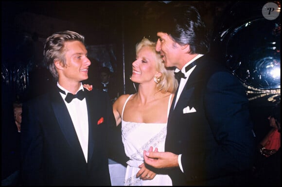David Hallyday, Sylvie Vartan et Tony Scotti, en 1984