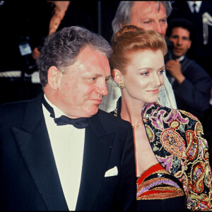 Archives - Jacques Martin et sa femme Céline Boisson au Festival de Cannes en 1992.