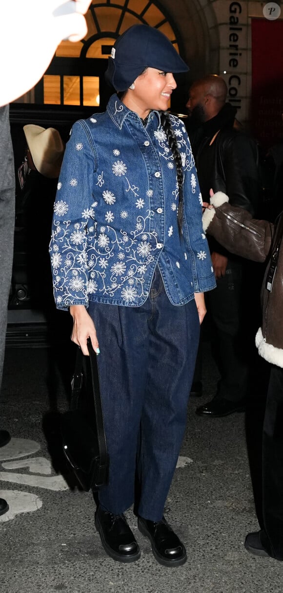 Helen Lasichanh au défilé Kenzo collection homme automne/hiver 2024/2025 lors de la fashion week à Paris (PFW) le 19 janvier 2024.