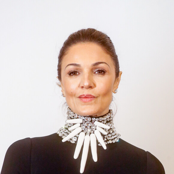 Nadia Farès - Photocall du défilé Stéphane Rolland Haute Couture printemps-été 2024 à la Salle Pleyel de Paris, le 23 janvier 2024. © Christophe Clovis/Bestimage