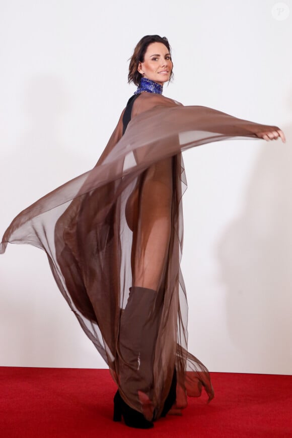 Andja Lorein - Photocall du défilé Stéphane Rolland Haute Couture printemps-été 2024 à la Salle Pleyel de Paris, le 23 janvier 2024. © Christophe Clovis/Bestimage