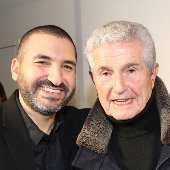 Ibrahim Maalouf et Claude Lelouch - Défilé Stéphane Rolland Haute Couture printemps-été 2024 à la Salle Pleyel de Paris, le 23 janvier 2024. © Bertrand Rindoff / Bestimage