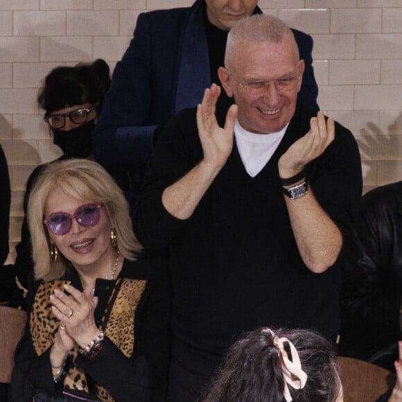 Bianca Li, Amanda Lear, Simone Rocha, Jean Paul Gaultier - People au défilé de mode Haute-Couture automne-hiver 2024/2025 "Jean Paul Gaultier" lors de la fashion week de Paris le 24 janvier 2024.