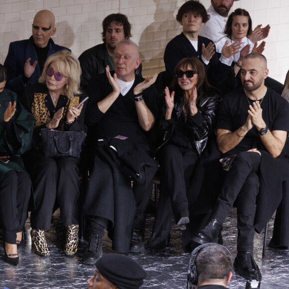 Bianca Li, Amanda Lear, Jean Paul Gaultier - People au défilé de mode Haute-Couture automne-hiver 2024/2025 "Jean Paul Gaultier" lors de la fashion week de Paris le 24 janvier 2024.