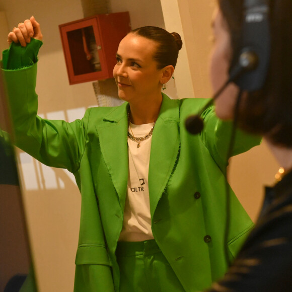 Pauline Ducruet - Backstage du défilé Alter Femme Automne/Hiver 2022/2023 lors de la Fashion Week de Paris le 1er mars 2022. © Veeren/Bestimage 