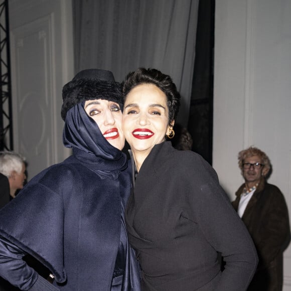 Rossy De Palma, Farida Khelfa - Front Row du défilé Jean-Paul Gaultier (JPG) x Haider Ackermann "Collection Haute Couture Printemps/Eté 2023" lors de la Fashion Week de Paris (PFW), le 25 janvier 2023.