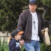 Mark Wahlberg avec sa fille Ella Rae, à Beverly Hills le 6 mars 2010