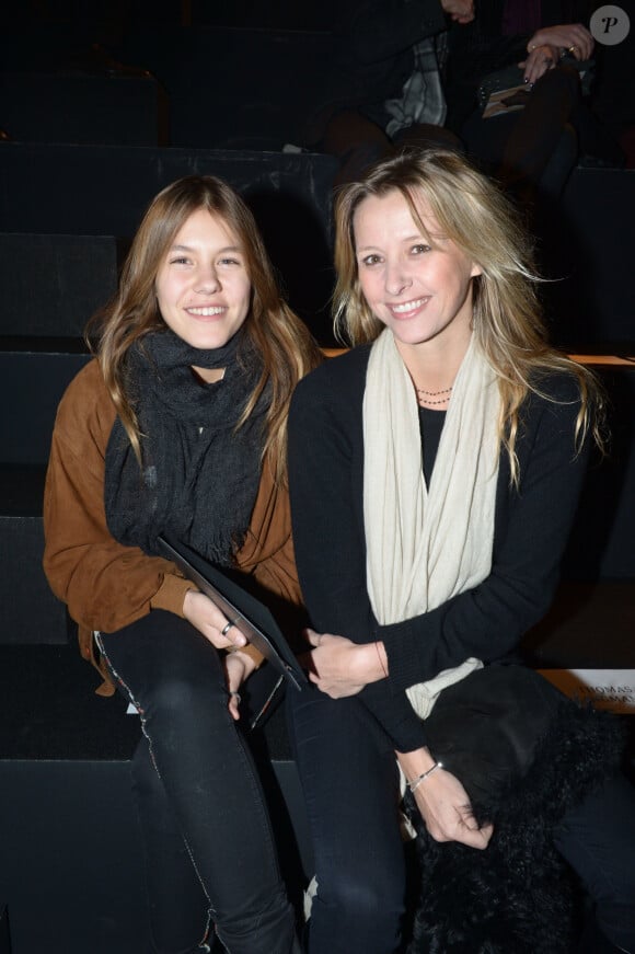 Archives - Sarah Lavoine et sa fille Yasmine Lavoine - Etam Live show de la collection lingerie de Natalia Vodianova à la Bourse du Commerce à Paris le 26 fevrier 2013.