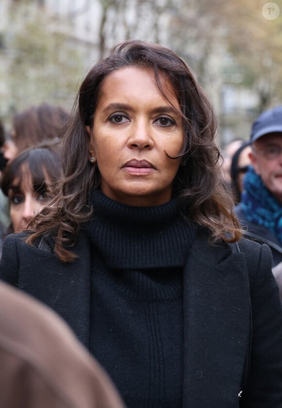 Karine le Marchand - Marche pour la République et contre l'antisémitisme à Paris le 12 novembre 2023. © Denis Guignebourg / Bestimage  -
