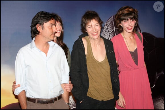 Yvan Attal, Charlotte Gainsbourg, Jane Birkin, Lou Doillon - Première du film "Spiderman 3" à L'Etoile le 27 avril 2007