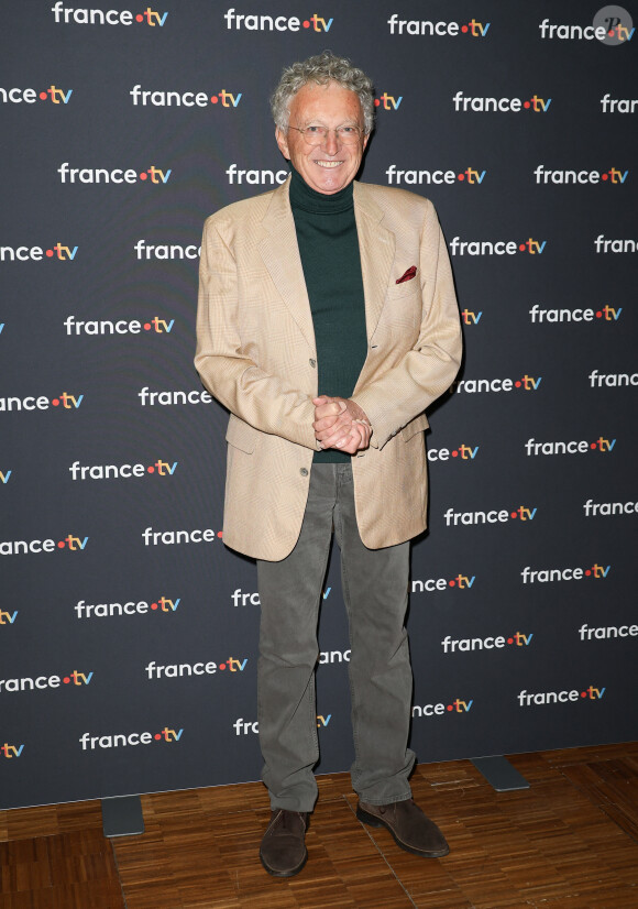 Nelson Monfort - Conférence de presse du Téléthon 2023 à Paris le 15 novembre 2023. © Coadic Guirec/Bestimage