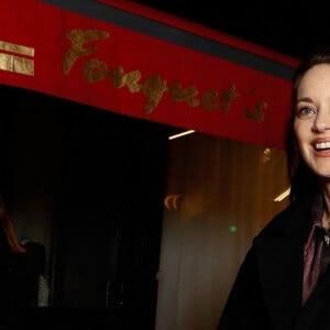 Marion Cotillard - Arrivées au dîner des nommés des César 2024 au Fouquet's Paris, le 5 février 2024. © Christophe Clovis / Bestimage