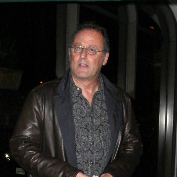 Johnny Hallyday et Jean Reno ont dine chez Madeo a West Hollywood, le 18 fevrier 2013.