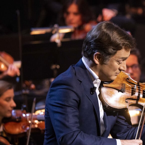 Exclusif - Renaud Capuçon - Enregistrement de l'émission "Le Grand Echiquier", diffusée le 1er juillet sur France 2. Le 21 mars 2022 © Cyril Moreau / Bestimage