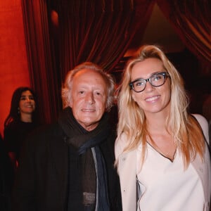 Didier Barbelivien et sa femme Laure - Soirée d'inauguration de l'Hôtel Fouquet's Barrière à Paris le 14 septembre 2017. Embellis, l'Hôtel Fouquet's Barrière Paris et sa célèbre brasserie reviennent sur le devant de la scène et illumineront Paris. Après plusieurs mois de travaux, l'établissement, plus parisien que jamais, a réouvert ses portes. © Rachid Bellak/Bestimage