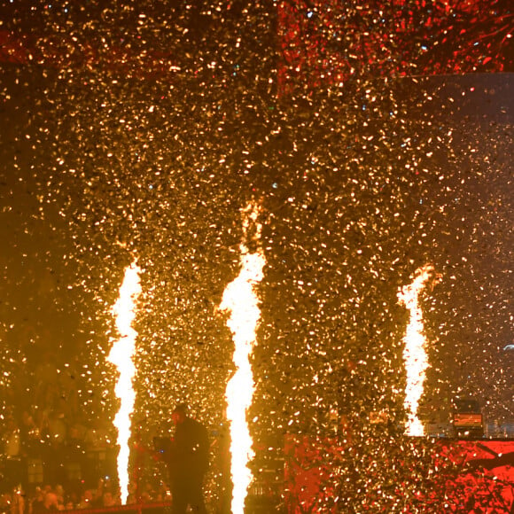 Dadju et Tayc - Concert de Tayc et Dadju à l'Accor Arena Paris Bercy. Le 15 février 2024. Veeren/Bestimage