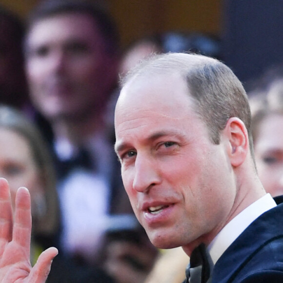 Le prince William lors des BAFTA awards au Royal Albert Hall à Londres le 18 février 2024. © Jordan Pettitt/PA Wire/ABACAPRESS.COM