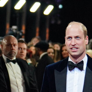 Le prince William lors des BAFTA awards au Royal Albert Hall à Londres le 18 février 2024. © Jordan Pettitt/PA Wire/ABACAPRESS.COM