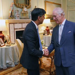 C'est ce qu'il a confié ce mercredi.
Le roi Charles III d'Angleterre, rencontre le Premier ministre britannique Rishi Sunak pour sa première audience en personne depuis le diagnostic de cancer du roi, au palais de Buckingham, à Londres, Royaume-Uni, le 21 février 2024. 