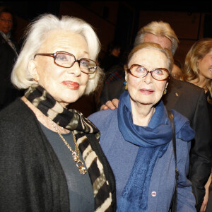 MICHELINE PRESLE, MICHELE MORGAN, ROBERT HOSSEIN - PROJECTION CHEZ FRANCE TELEVISION DE "LES TROIS GLORIEUSES", DOCUMENTAIRES ECRIT PAR HENRY JEAN SERVAT, REALISE ET PRODUIT PAR FRANCE TELEVISION, RACONTE LES 3 MONUMENTS DU CINEMA FRANCAIS MICHELE MORGAN, MICHELINE PRESLE & DANIELE DARIEUX  