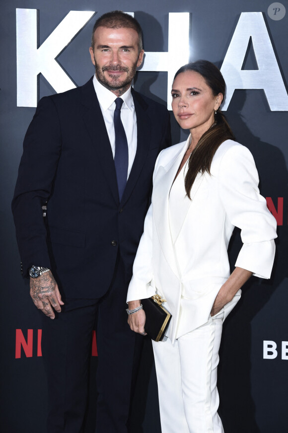 David Beckham et Victoria Beckham à la première du documentaire Netflix "Beckham" à Londres le 3 novembre 2023.