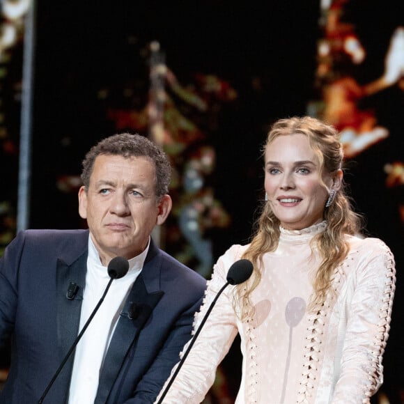 L'ex-mari de Judith Godrèche et père de Noé était également aux César, il a remis des prix aux côtés de Diane Kruger
Dany Boon et Diane Kruger - 49ème édition de la cérémonie des César à l'Olympia à Paris le 23 février 2024 © Dominique Jacovides / Olivier Borde / Bestimage