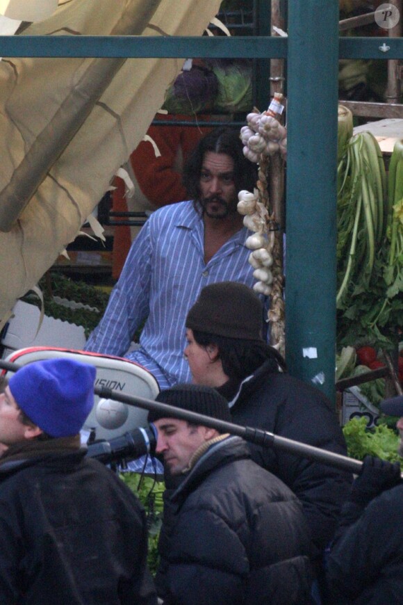 Johnny Depp sur le tournage de The Tourist à Venise