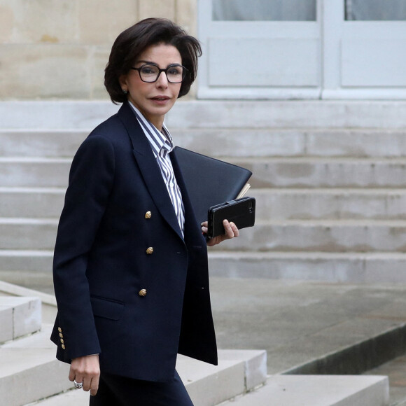 Rachida Dati, ministre de la culture à la sortie du conseil des ministres, au palais de l'Elysée, Paris. Le 14 janvier 2023 © Stéphane Lemouton / Bestimage